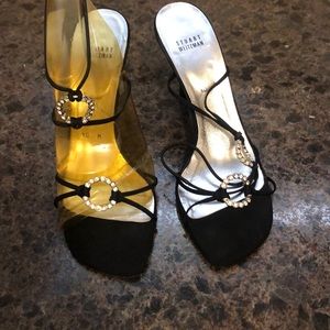 Formal satin sandals